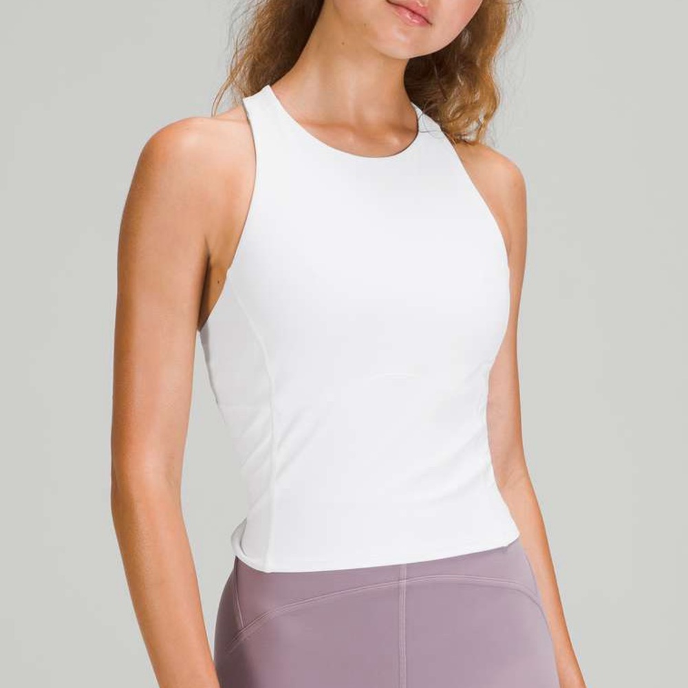 GUC Lululemon Key to Balance Tank Top | Sz 12 | White | mild wear throughout